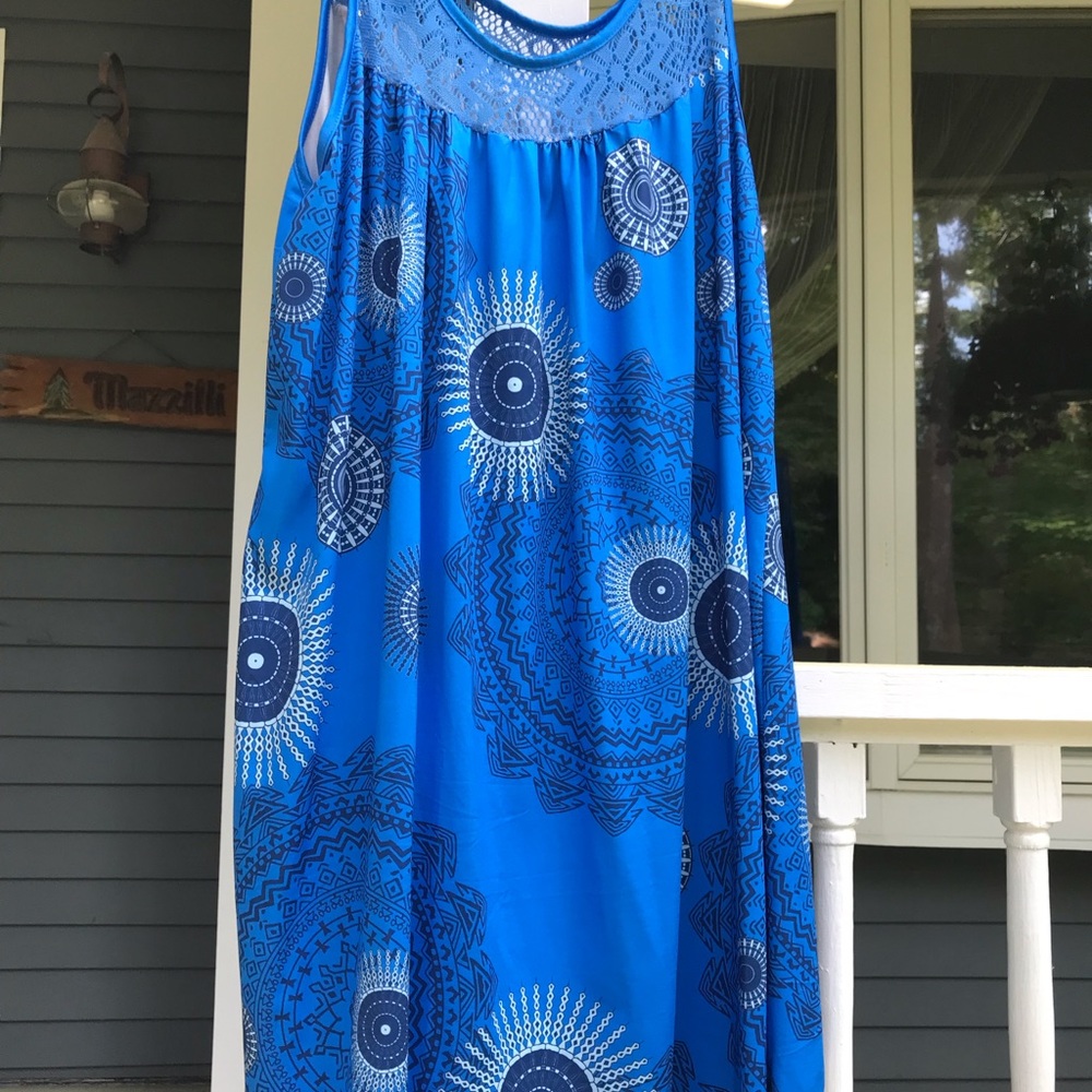 Zulily Blue Tank Dress (5x)